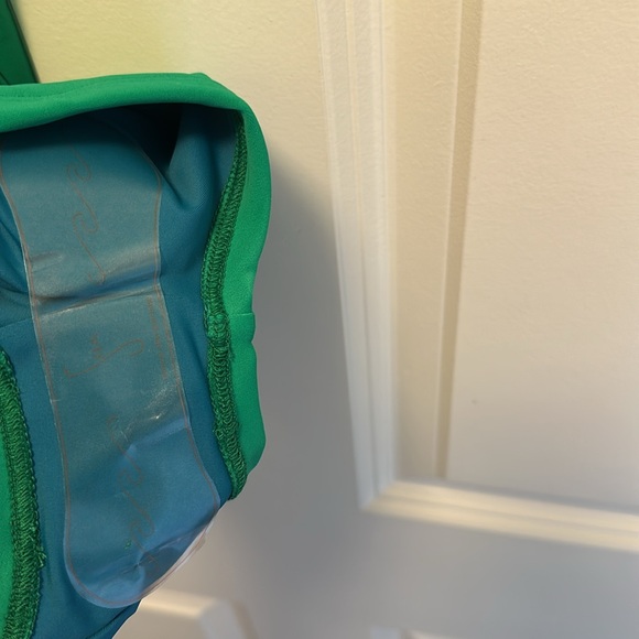 NWOT Seea Sano Cool Green blue one piece boy short surf swimsuit - Picture 10 of 13